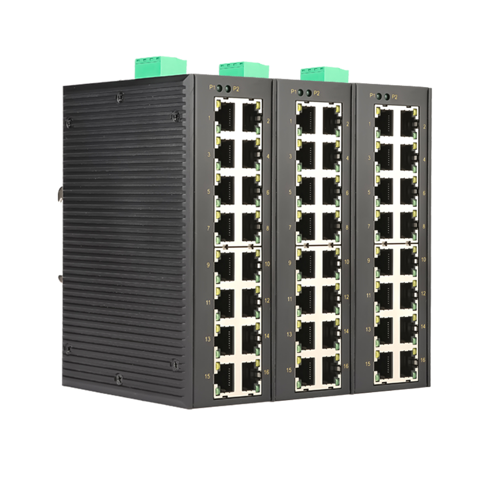 RS16工业百兆16口导轨式以太网交换机