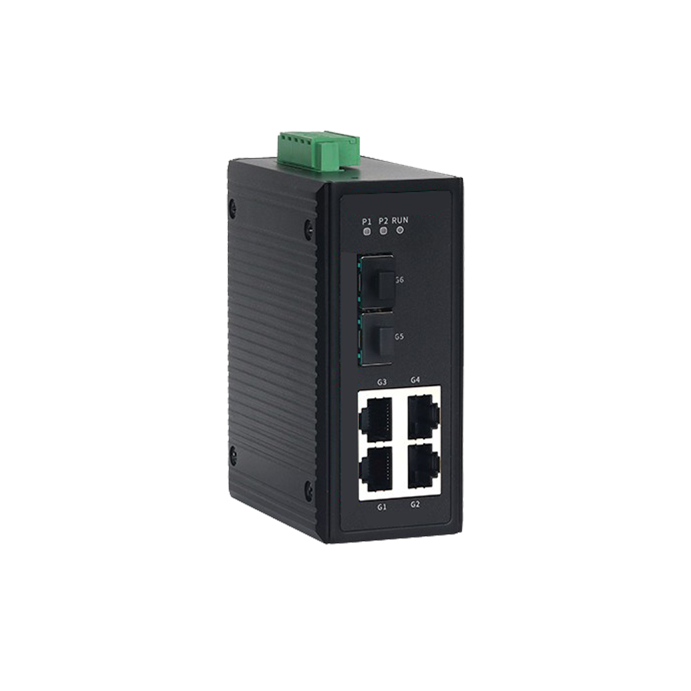 RS706E经济型工业级千兆2光4电网管型自愈环网交换机